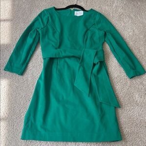 Lilly Pulitzer Leighton 3/4 sleeve dress in Fiddle Leaf Green ponte. Size 6